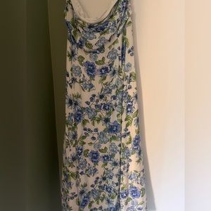 Floral Strapless Dress